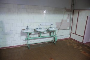 These are the sinks we replaced at the Boys Rehab Center